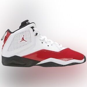 Nike Jordan B’loyals kid’s size 1.5 in red, black, and white. Used condition